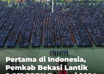 Kabupaten Bekasi Pecahkan Rekor, Lantik 9.051 PPPK Sekaligus