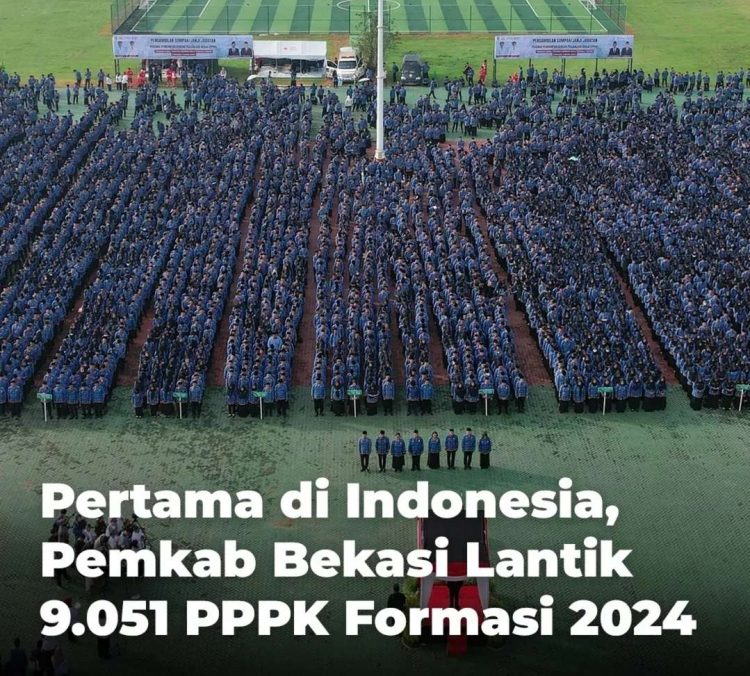 Kabupaten Bekasi Pecahkan Rekor, Lantik 9.051 PPPK Sekaligus
