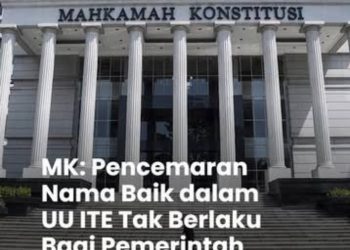 Putusan MK: Kritik ke Pemerintah Tidak Bisa Dipidana Berdasarkan UU ITE