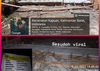 Miris, Setelah Viral Proyek Box dan Rehabilitasi Jalan Cempaka Akhirnya Pasang Plang Pagu Dana