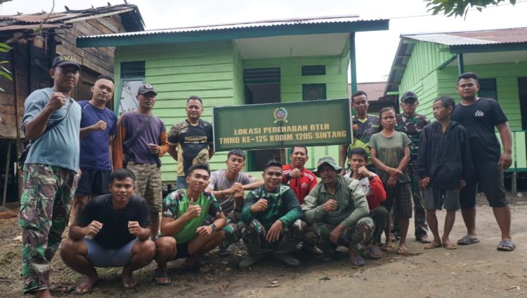 Rehab RTLH TMMD ke-125 Kodim 1205/Sintang Rampung, Bu Langur Bersyukur dan Ucapkan Terima Kasih