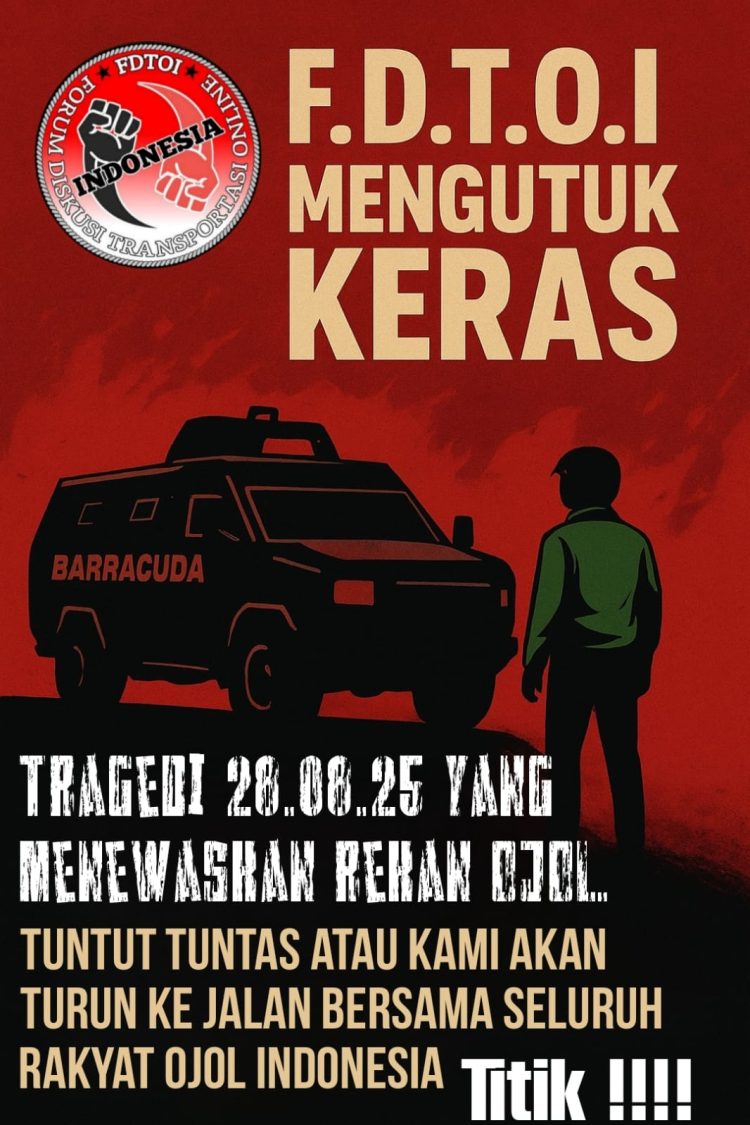 Aksi Solidaritas Keprihatinan Ojol Menuntut Keadilan Rekan Driver