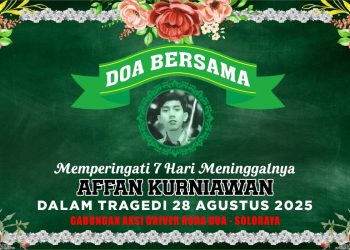 Mengenang Affan Kurniawan: Doa Bersama dan Seruan Keadilan Ojol Soloraya