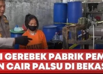 Penggerebekan Pabrik Sabun Cair Palsu di Bekasi, Polisi Amankan Ribuan Liter Produk Ilegal