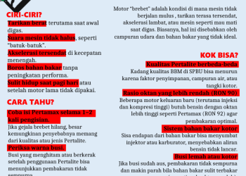 Pertalite Bikin Motor Brebet, Ini Dugaan Ahli Soal Faktor Penyebabnya