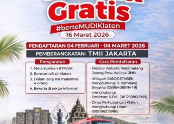 Mudik Gratis Klaten 2026 dari TMII Jakarta