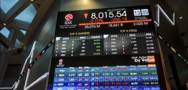 IHSG Ambruk 3,44%, Saham Emas dan Emiten Prajogo Tertekan Tajam