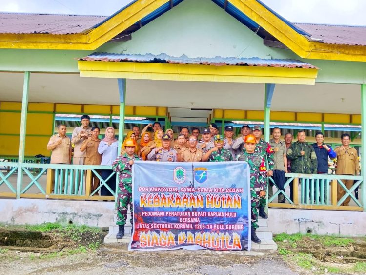 Satgas Karhutla TNI–Polri dan Pemerintah Hulu Gurung Gelar Apel Kesiapsiagaan