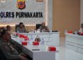Polres Purwakarta Ikuti Vicon Wakapolri, Perkuat Kesiapsiagaan Hadapi Dampak El Nino “Godzilla”