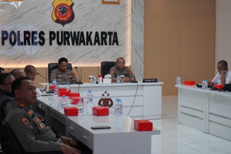 Polres Purwakarta Ikuti Vicon Wakapolri, Perkuat Kesiapsiagaan Hadapi Dampak El Nino “Godzilla”