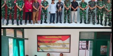 Danrem 121/Abw Dengan di Dampingi Dandim 1206/Psb Kunjungi Koramil Jajaran dan Cek Pengerjaan Koperasi Desa Kelurahan Merah Putih