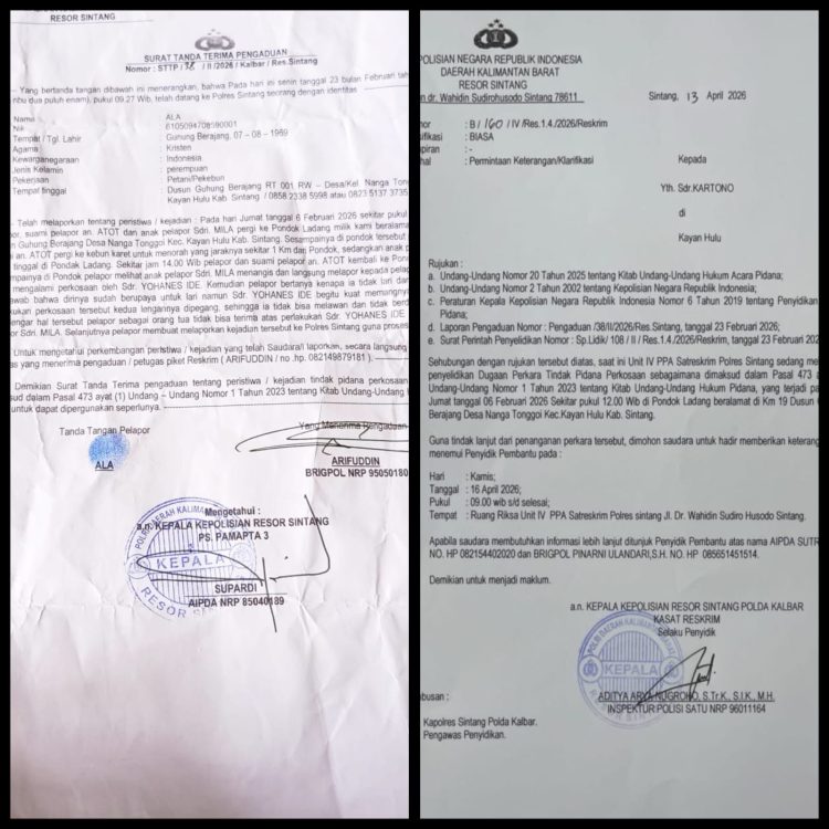 Kasus Pemerkosaan di Nanga Tonggoi Hingga Sampai Saat Ini Berjalan di Tempat, Kinerja Kanit Reskrim Polres Sintang di Pertanyakan