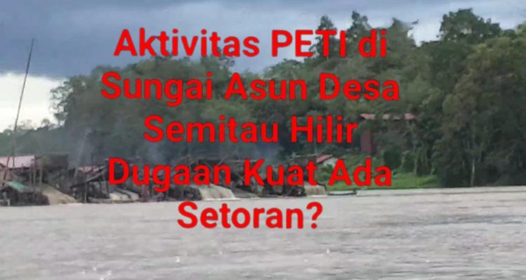 Pengurus PETI Yang Diduga Inisial SN Alias Seno Mengakui, Bahwa Aktivitas PETI nya Sudah Menyetorkan Uang Terus..!!