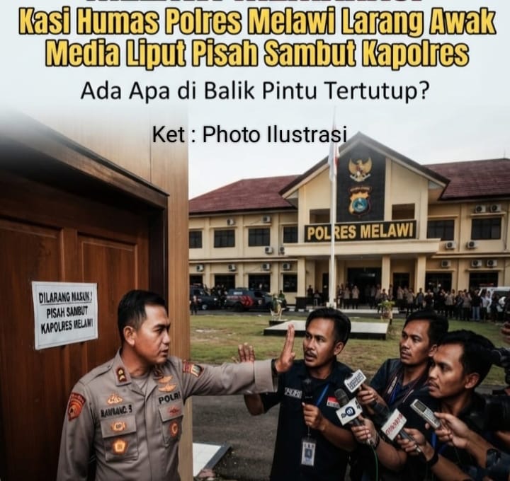 Beberapa Jurnalis Melawi Memanas, Kasi Humas Polres Melawi Larang Awak Media Liput Pisah Sambut Kapolres, Ada Apa di Balik Pintu Tertutup?