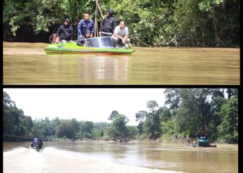 Polres Sekadau Cek Dugaan Aktivitas PETI di Aliran Sungai Sekadau