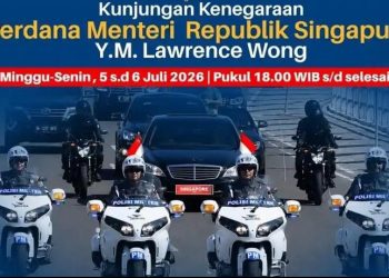 Polisi Terapkan Rekayasa Lalin Saat PM Singapura Lawrence Wong Kunjungi Jakarta 5-6 Juli 2026