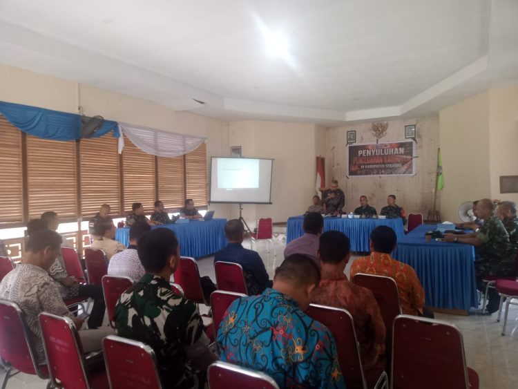 Cegah Karhutla Tim Satgas Penyuluhan Mabes TNI Gelar sosialisasi di Kabupaten Sekadau