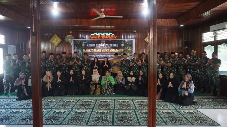Tingkatkan Keimanan dan Ketaqwaan, Kodim 1206/Putussibau Gelar Peringatan Maulid Nabi Muhammad SAW
