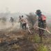 Tiba di Lokasi Karhutla, Tim Penyuluh Mabes TNI Bersama Kodim 1206/Putussibau Cari Titik Air Sumur Bor di Lanjak Deras