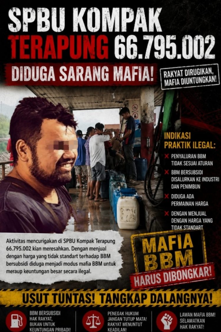 Dugaan Permainan Harga BBM di SPBU Kompak Terapung 66.795.002 Sei Ayak Mencuat, Harga BBM Dikeluhkan Jauh di Atas Normal