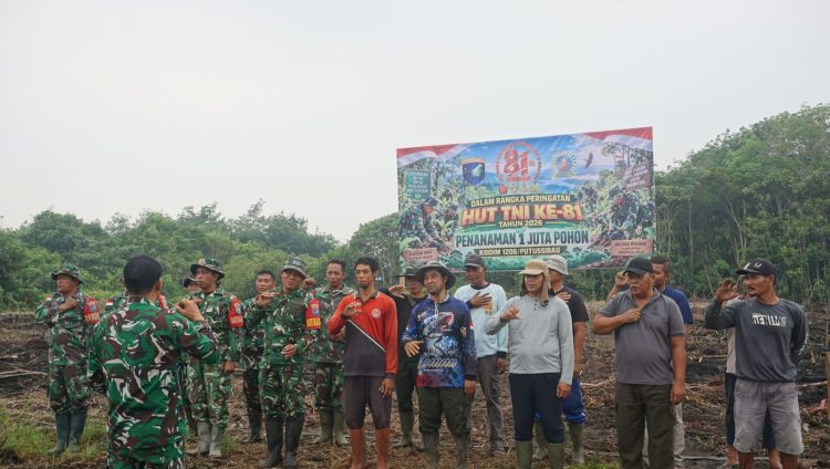 Pelestarian Lingkungan, Kodim 1206/Putussibau Tanam Sejuta Pohon di Lahan Karhutla