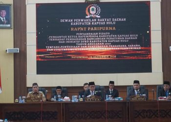 Kasdim Hadiri Rapat Paripurna Penyampaian Raperda Hak Inisiatif DPRD Kapuas Hulu tentang Penyediaan dan Penyerahan PSU Perumahan