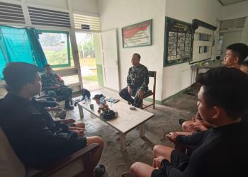 Musim Rawan Karhutla, Tim Penyuluh Mabes TNI Ingatkan Warga Embaloh Hulu Jangan Membakar Lahan