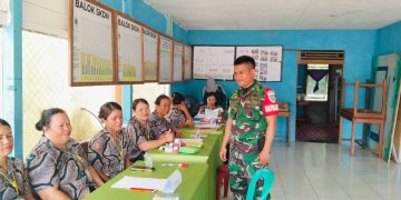 Deteksi Dini Generasi Sehat, Koptu Damianus Dung Dampingi Posyandu di Desa Sungai Setulang