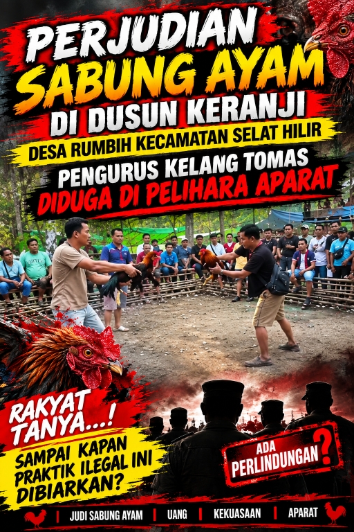 Jud! Sabung Ayam Diduga Terorganisir di Keranji, Warga Pertanyakan Sikap APH