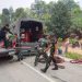 Cepat Tanggap Hadapi Karhutla, Tim Penyuluh Karhutla Kolonel Adm Ahmad Hudi Bersama Pj. Danramil Hulu Gurung Melansir Air ke Titik Api