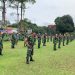 Padatnya Tugas Tak Jadi Penghalang! Kasdim 1206/Putussibau Ajak Anggota Jaga Stamina Lewat Senam dan Jalan Santai