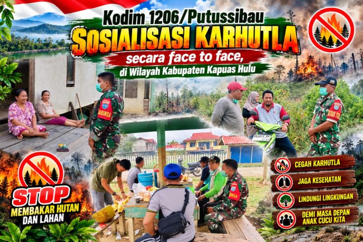 Babinsa Kodim 1206/PSB Gencarkan Sosialisasi Karhutla Secara Face to Face