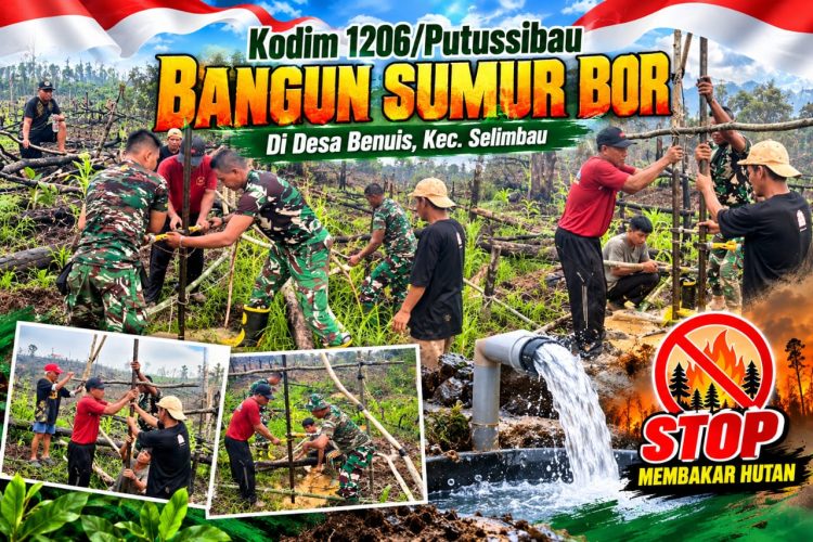 Sumur Bor : Solusi Kekeringan Saat Karhutla di Desa Benuis