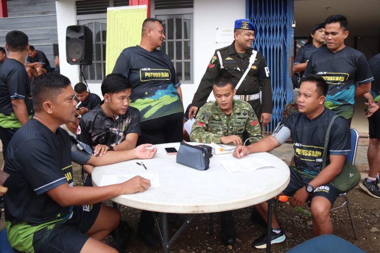 Kodim 1206/Putussibau Gelar Garjas Periodik dan UKP, Tingkatkan Kebugaran Serta Kesiapan Prajurit